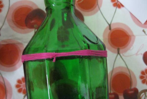 Miniatyr glassflaskevase
