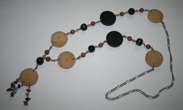 Beads from old wooden checkers