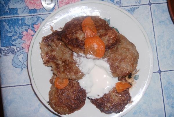 Kartupeļu pankūkas ar gaļu