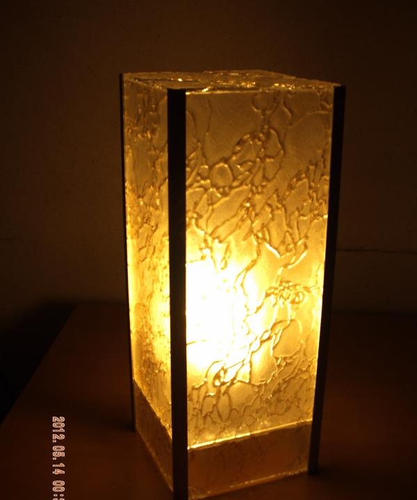 Lampen gemaakt van decoratief glas