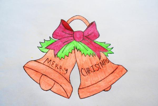 Draw christmas bells