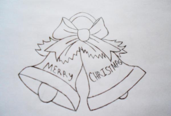 Zeichnen Sie Weihnachtsglocken
