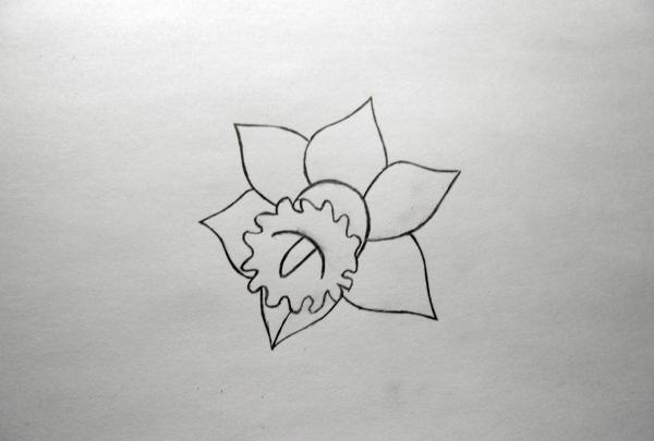 Desenhe um narciso