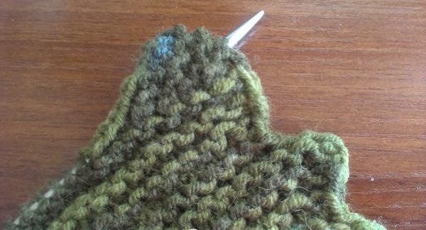 folosind metoda de tricotare parțială