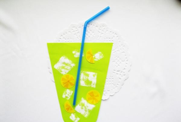 Colored paper lemonade