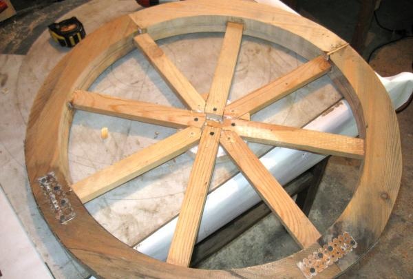 الكسل قطعة كتم الصوت  صنع عجلة خشبية من عربة | ورشة عمل DIY