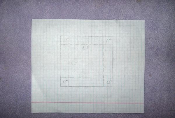 مخطط قاعدة مربع