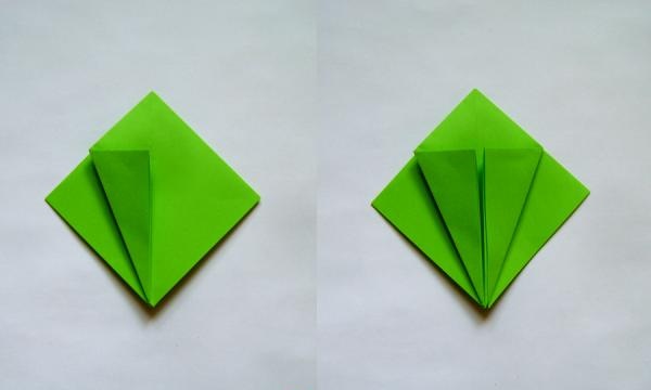 dekorere en gave med origami blomster