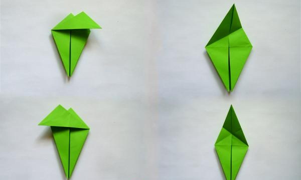 ozdobić prezent kwiatami origami