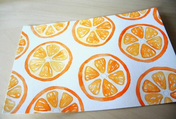 draw an orange
