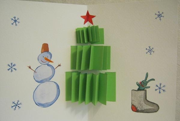 Cartão de saudação de árvore de Natal
