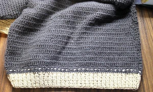 плетено яке за плетене на една кука