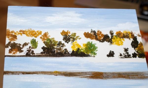 Peinture à l'huile Le souffle de l'automne
