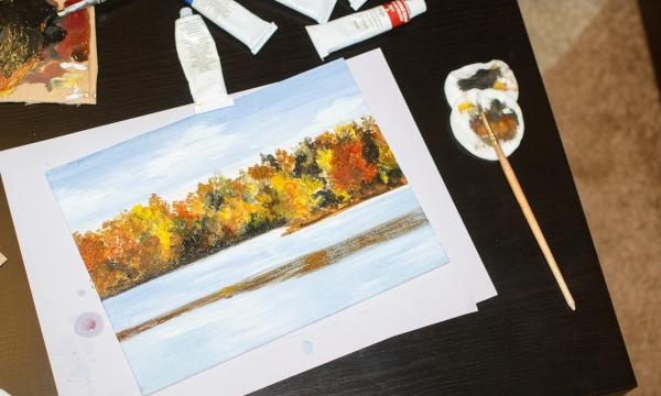 Lukisan minyak Angin musim luruh