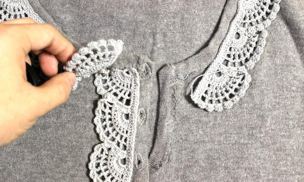 Cum să decorați un pulover cu dantelă