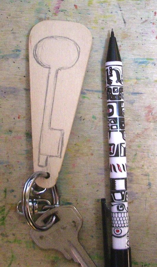 estilo ng vintage keychain
