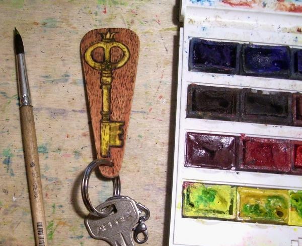 vintage style keychain