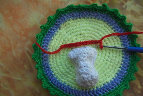Апликация за плетене на една кука Пролетно настроение