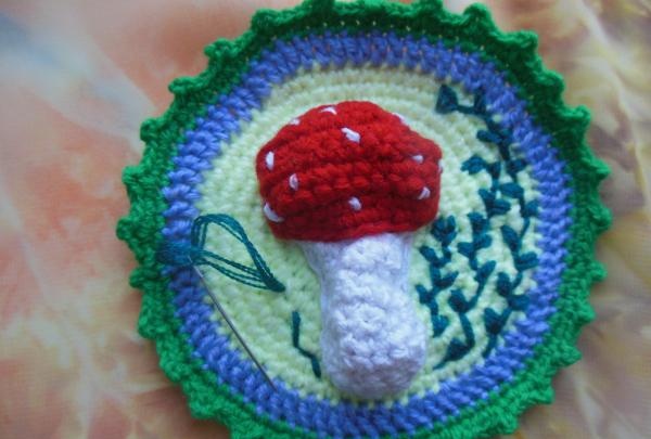 Апликация за плетене на една кука Пролетно настроение