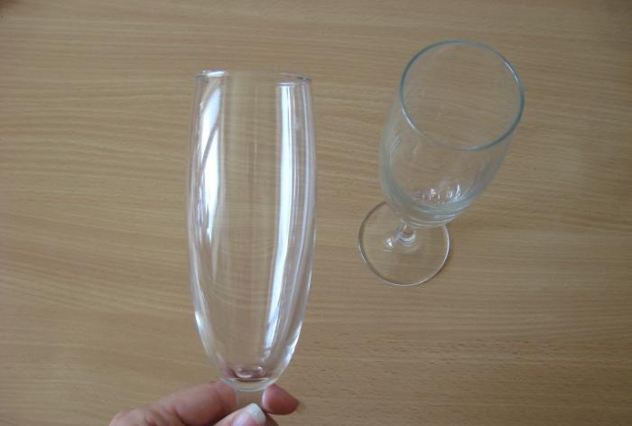 Bicchieri da sposa in colore lilla
