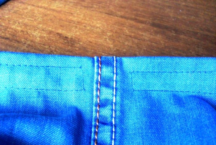 Seluar pendek baru dari jeans lama