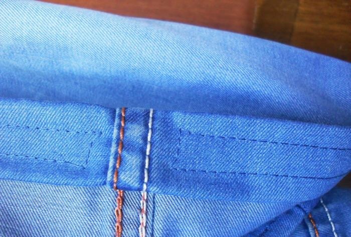 Seluar pendek baru dari jeans lama