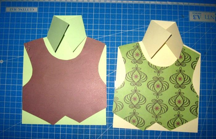 Cards for men of unusual shape