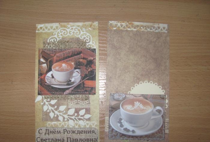 Káva karty čokoláda