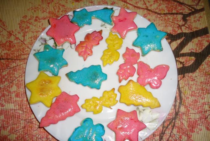 Domácí kaleidoskopické cookies
