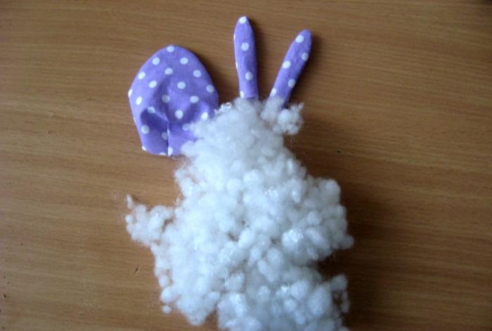 Telur bunnies diperbuat daripada kain