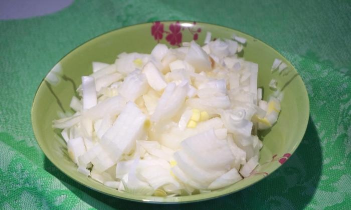 Domuz kaburga ile haşlanmış patates