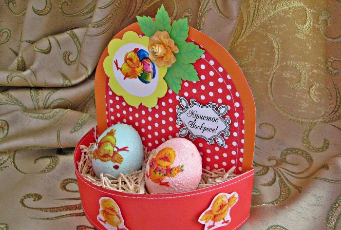 Húsvéti kosár tojással