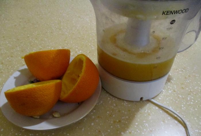 Panna cotta ile portakal