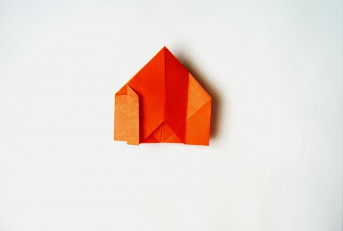 Hộp giấy Origami có hình con mèo
