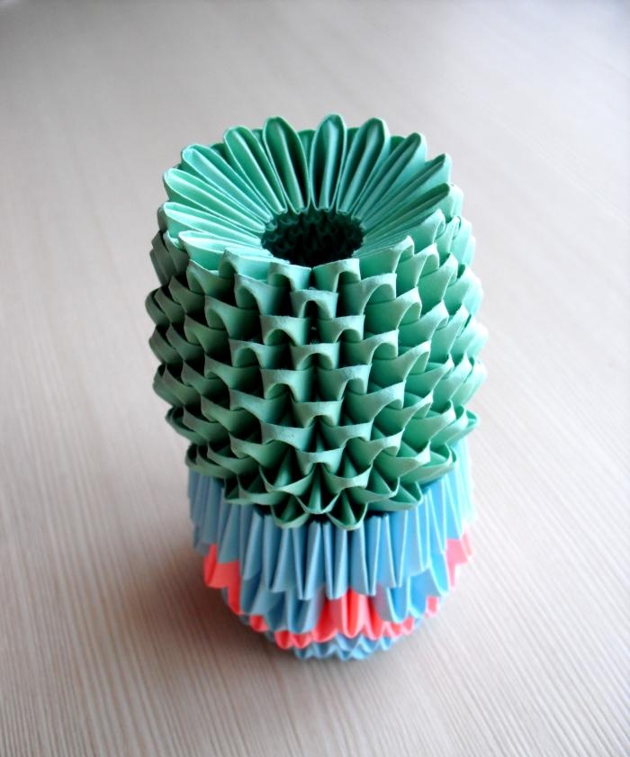 Modulárny Origami Cactus