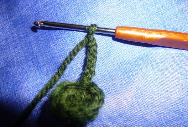 knit seven stitches