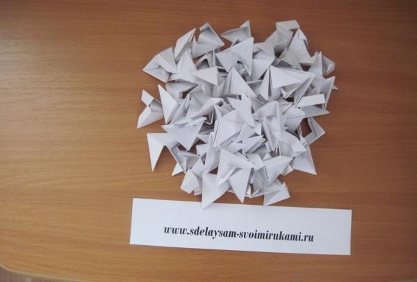 Modular Origami ตลก Bunny