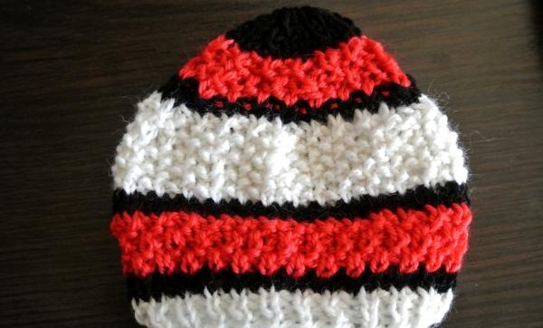 Knitting hat for newborn