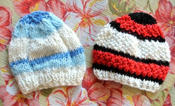 Knitting hat for newborn