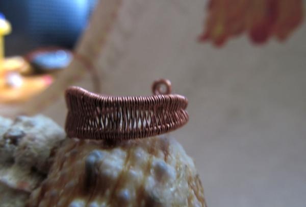 Pierścień z drutu miedzianego