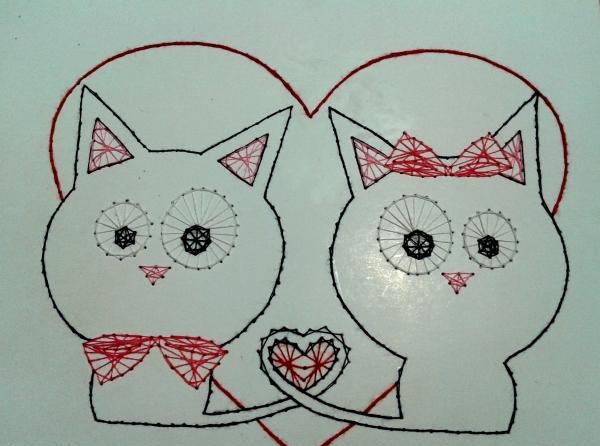 Card de Valentine folosind isonia