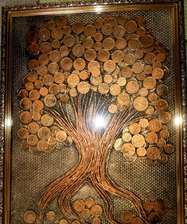 Imagens de moedas Árvore do dinheiro