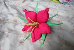Kwiat z papieru „Radość”