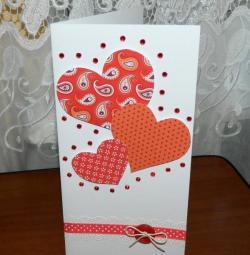 Carte poștală „Inimi”