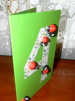 Carte poștală „Ladybugs” fă-o singur
