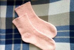 Плетене на една кука чорапи