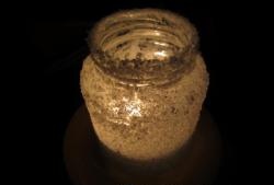 Suport de lumânări cu sare de mare