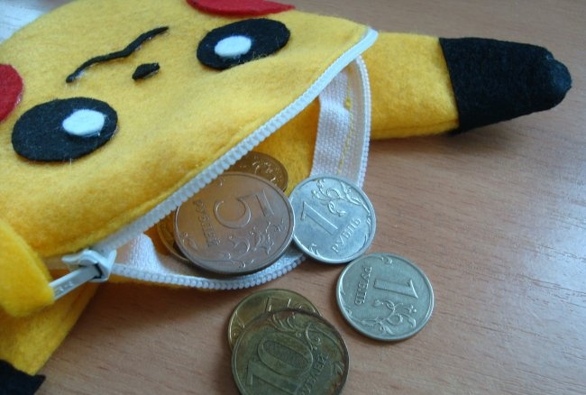 Dětská Pikachu plstěná peněženka