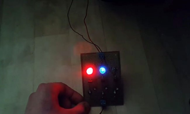 Yksinkertainen värimusiikki LEDillä