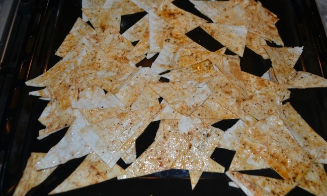 Hausgemachte Pita-Chips